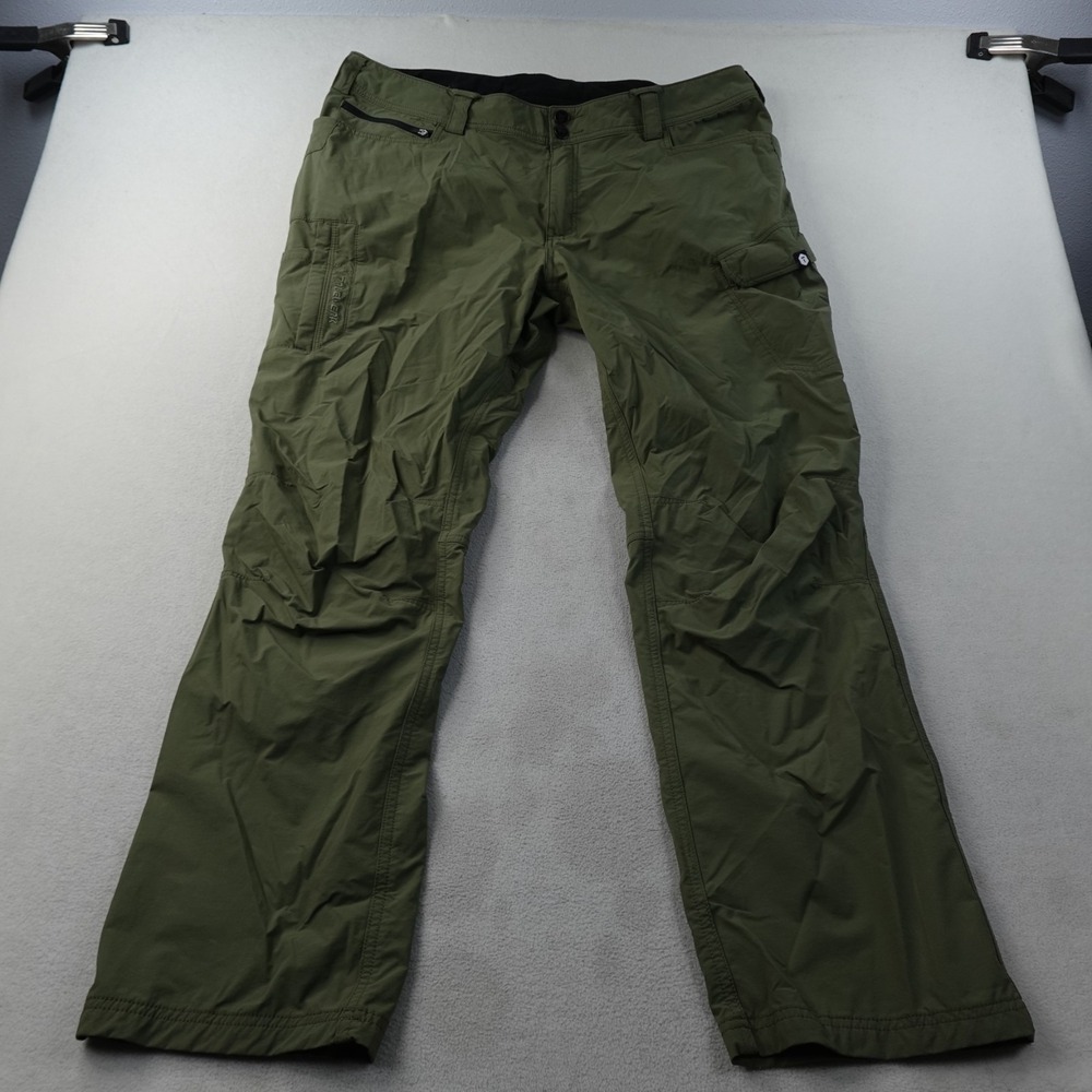 TRUEWERK T1 WerkPants Mens 42x31 Olive Green Cargo Work Pants Stretch Lightweigh
